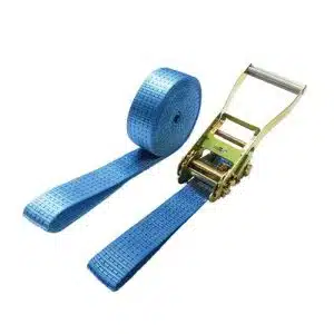 5000kg 50mm Blue Ratchet Strap with Looped Ends – 6 Metre