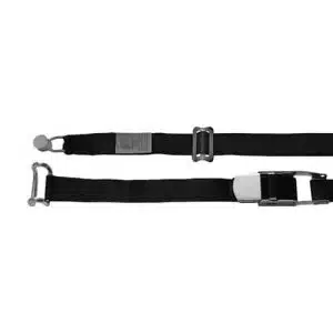 Internal Cargo Load Restraint Strap 4.9m with White Roller, Wear Sleeve & Combi Hook