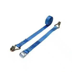 250kg 25mm Blue Cam Buckle Strap with Claw Hooks – 4 Metre