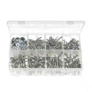 Multi-Grip Aluminium Rivets & Washers Assortment
