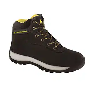DeltaPlus Leather Hiker Safety Boots – Black (Size 9)